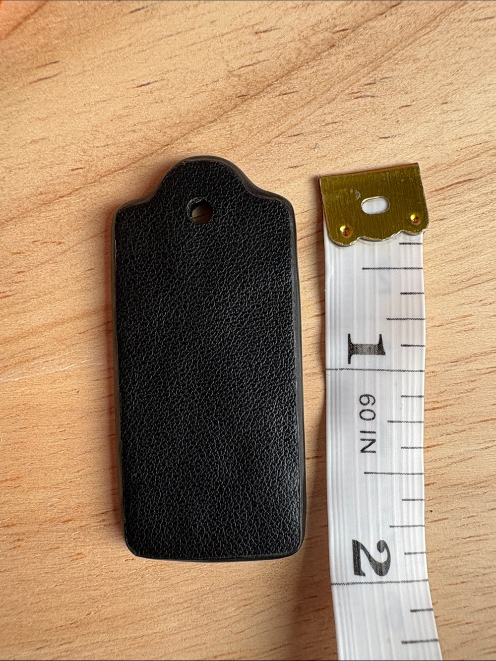 ๐ฏ authentic Coach Black Leather Key Tag - Picture 5 of 7